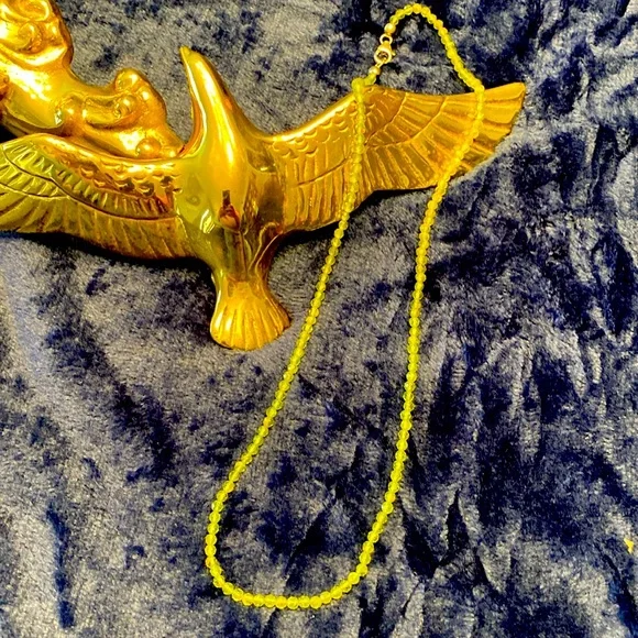 Genuine Peridot beaded necklace 18 inches 925. 25cts - Picture 3 of 7